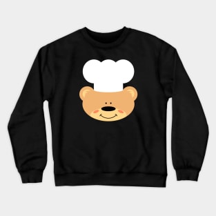 Teddy bear with Chef Hat Crewneck Sweatshirt